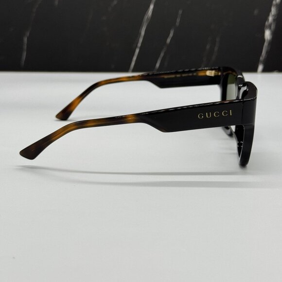 NEW GUCCI BLACK HAVANA UNISEX SUNGLASSES GUCCI GG1670SK 003